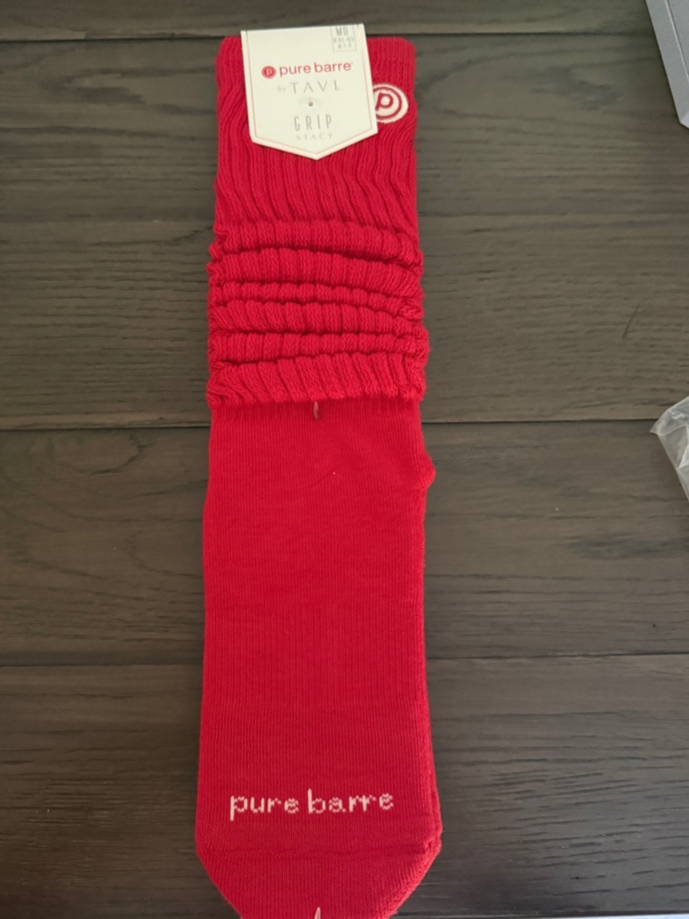 pure barre Red Grip stickey socks